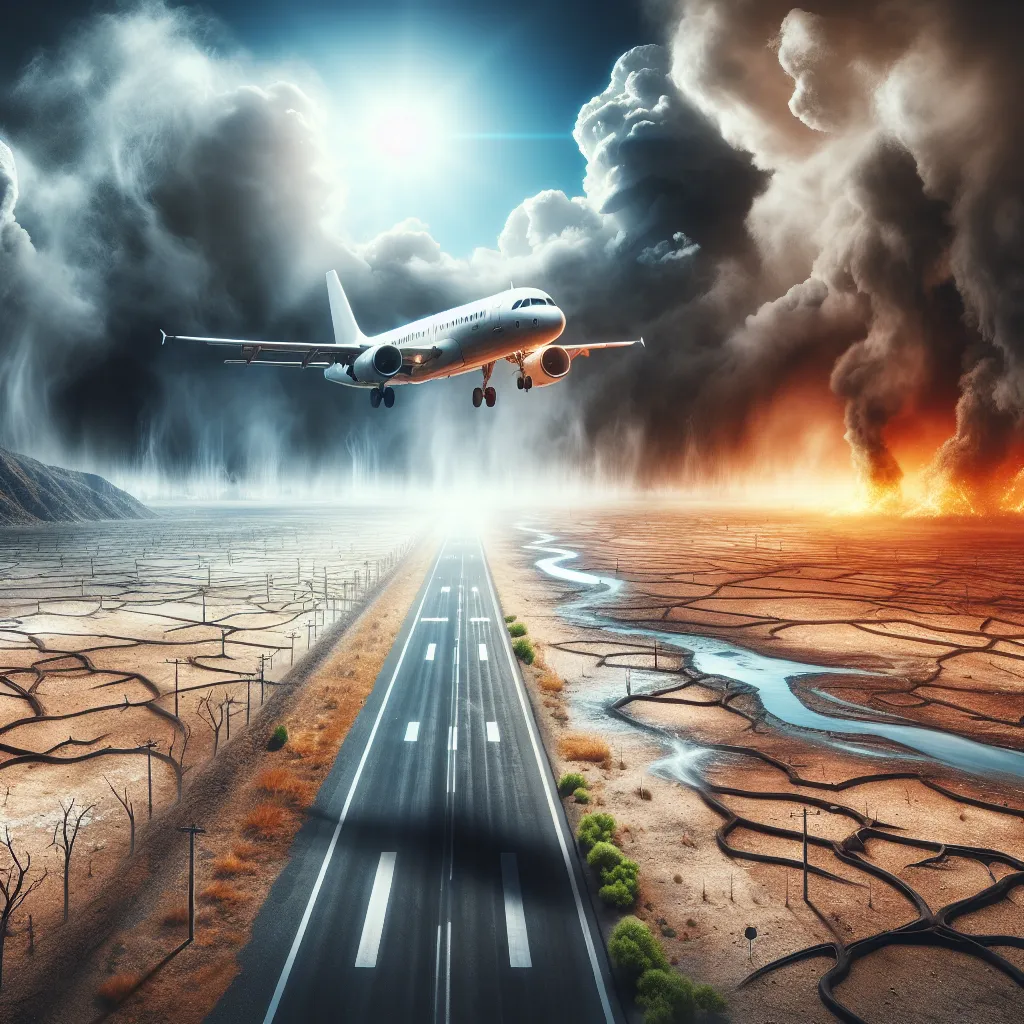 Wpływ zmian klimatycznych na przemysł lotniczy