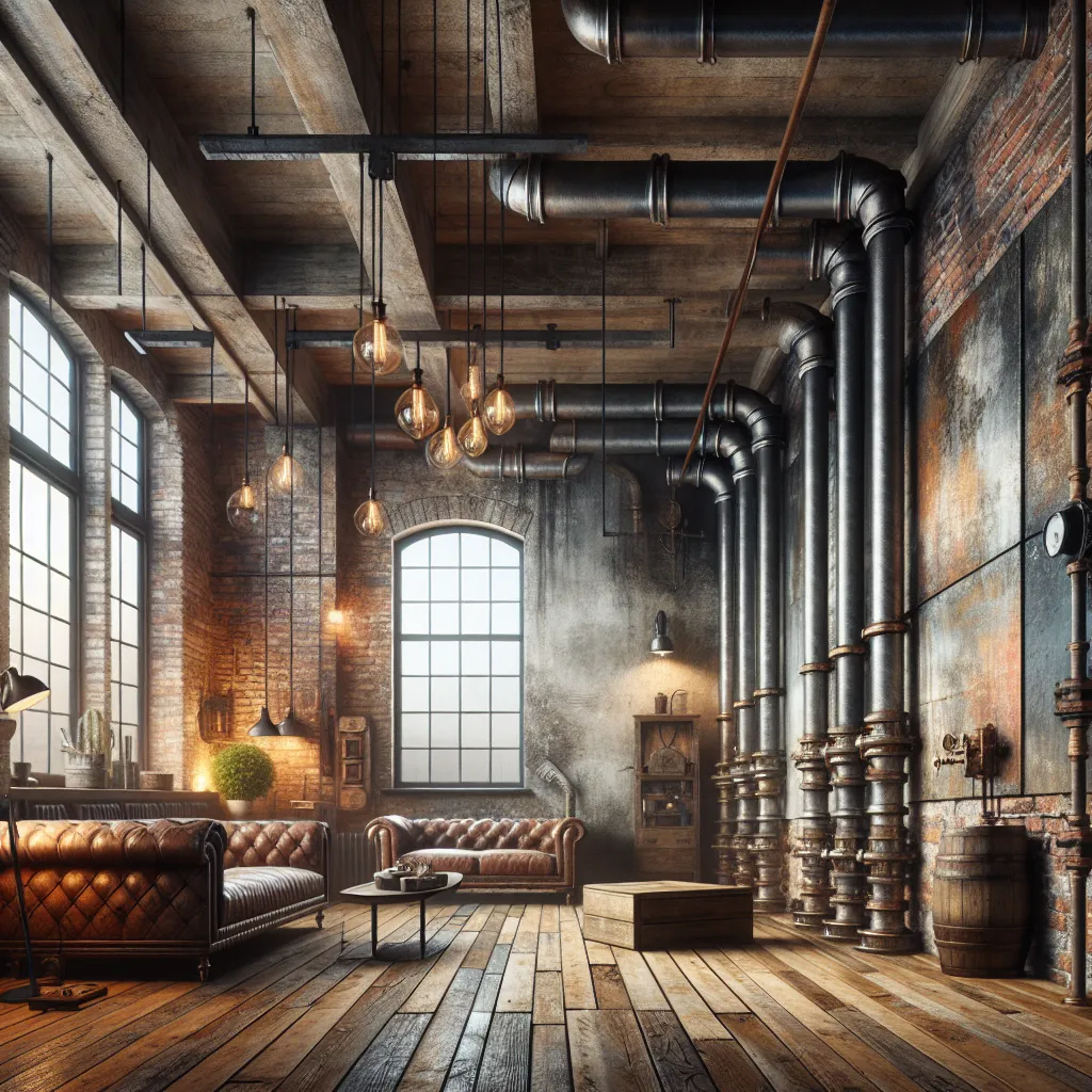 Fototapety Industrialne: Wprowadź Przemysłowy Styl do Swojego Wnętrza!